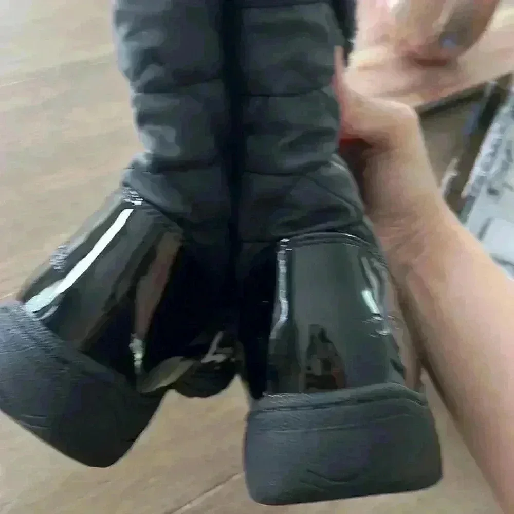 Totes boots KALLIE black patent leather